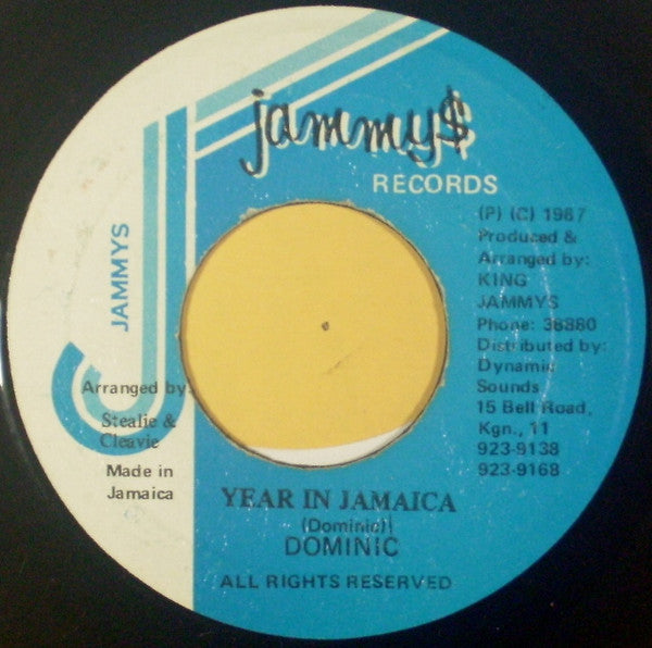Dominic (2) : Year In Jamaica (7")