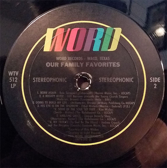 Various : Our Family Favorites (LP, Album, Comp)