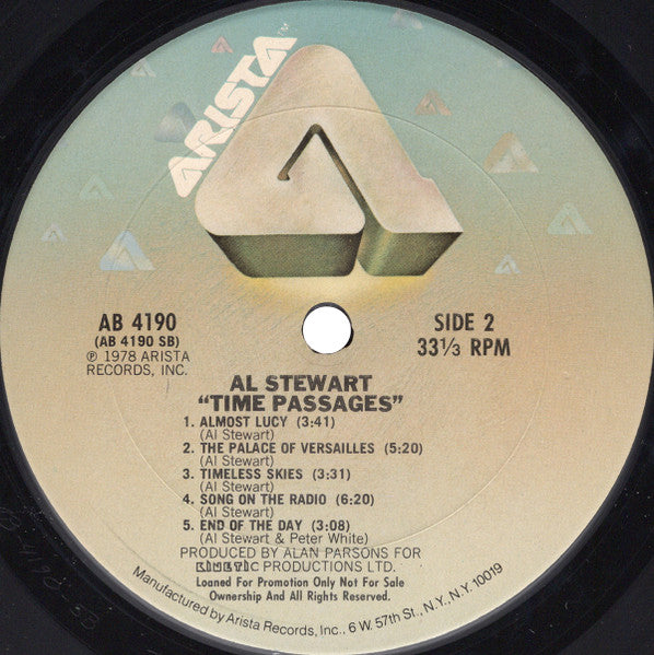Al Stewart : Time Passages (LP, Album, Club, Promo, CRC)
