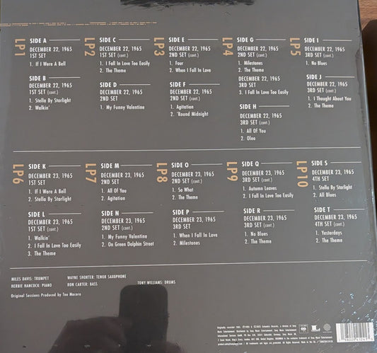 Miles Davis : The Complete Live At The Plugged Nickel 1965 (10xLP + Box, RE)