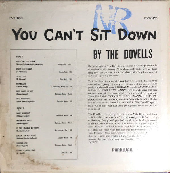 The Dovells : You Can't Sit Down (LP, Album, Mono)