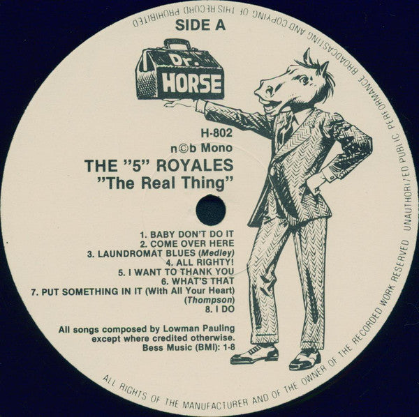 The 5 Royales : The Real Thing (LP, Comp, Mono)