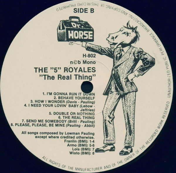 The 5 Royales : The Real Thing (LP, Comp, Mono)