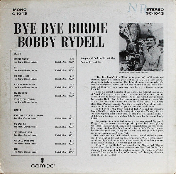 Bobby Rydell : Bye Bye Birdie (LP, Album)
