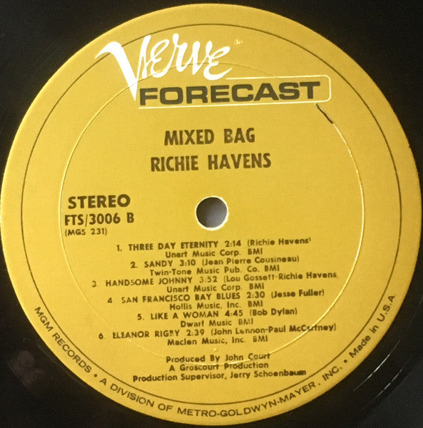 Richie Havens : Mixed Bag (LP, Album)