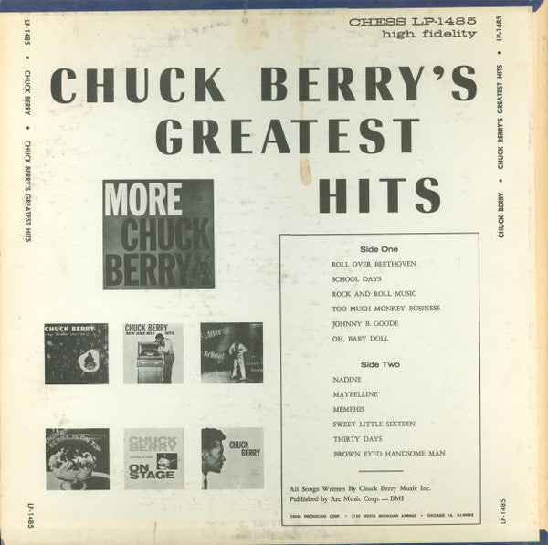 Chuck Berry : Chuck Berry's Greatest Hits (LP, Comp, Mono, RP)
