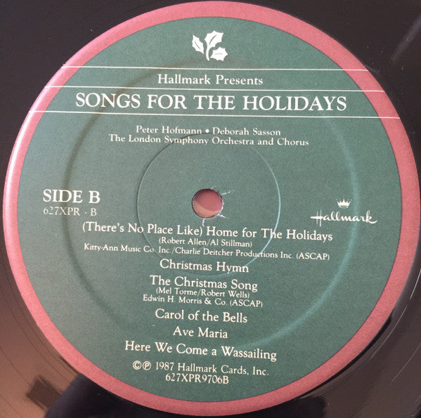 Peter Hofmann / Deborah Sasson, London Symphony Orchestra And London Symphony Chorus : Hallmark Presents Songs For The Holidays (LP, Album)
