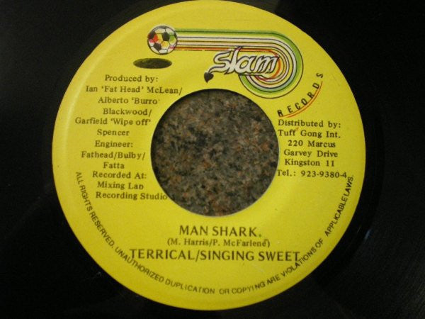 Terrical / Singing Sweet : Man Shark (7", Single)