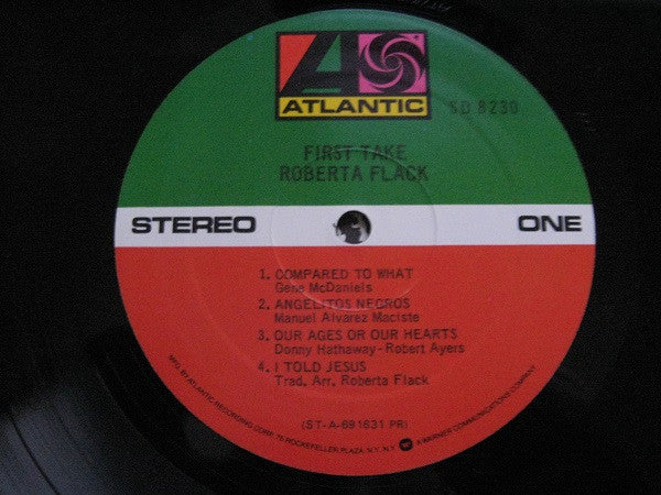 Roberta Flack : First Take (LP, Album, RP, PR )
