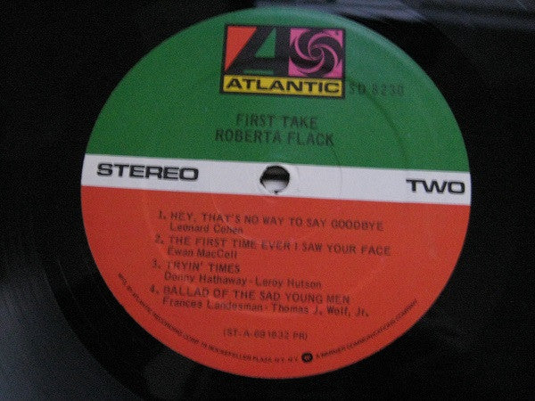 Roberta Flack : First Take (LP, Album, RP, PR )