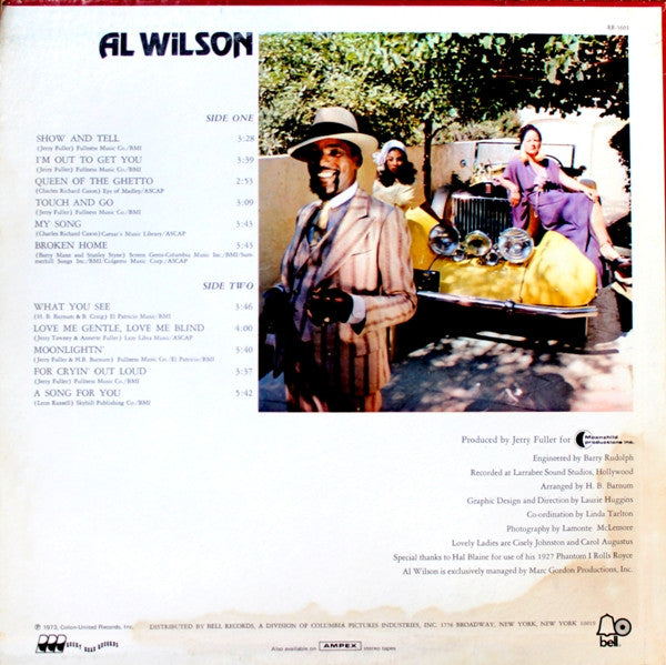 Al Wilson : Show And Tell (LP, Album, Ter)