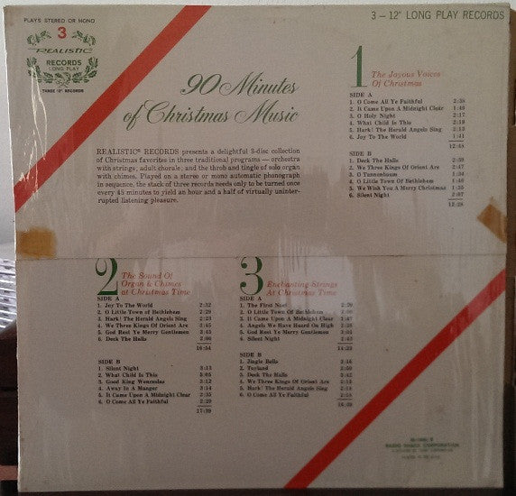 Unknown Artist : 90 Minutes Of Christmas Music (3xLP, Comp)