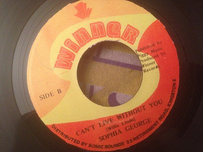 Sophia George : Tenement Yard / Can't Live Without You (7")