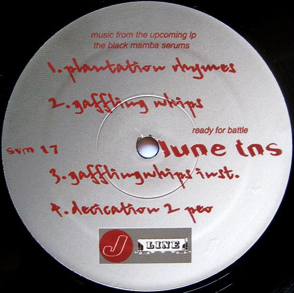 Big Justoleum / Lune TNS : Plantation Rhymes (12")