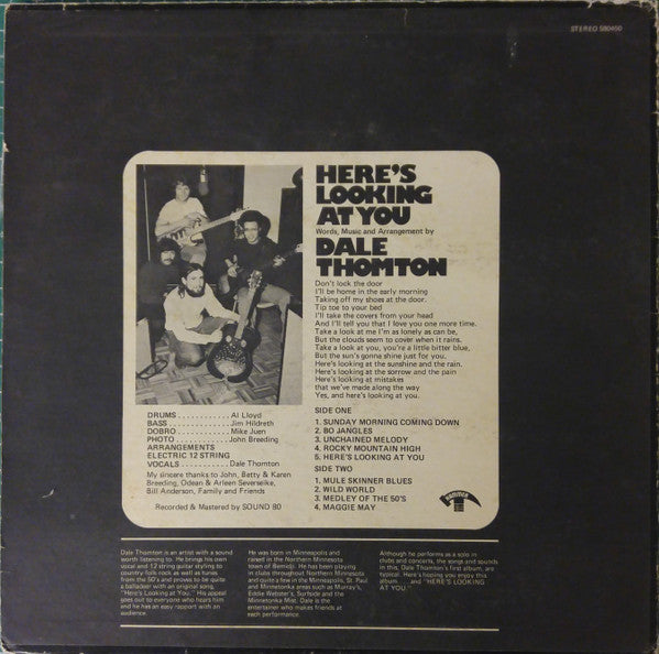 Dale Thomton : Here's Looking At You (LP)