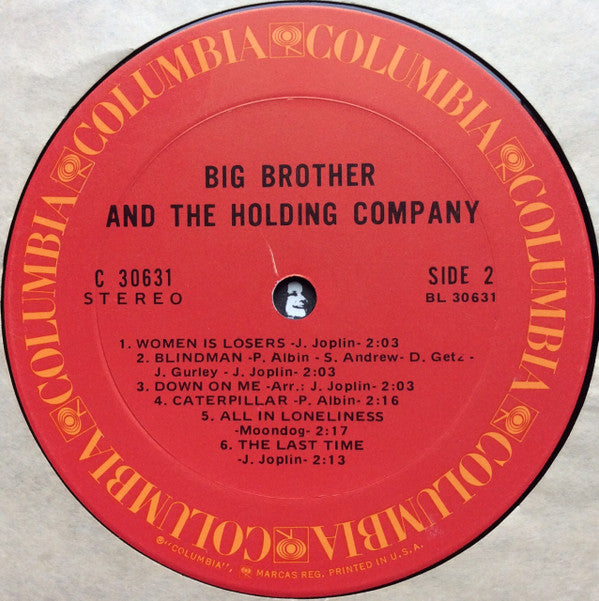 Big Brother & The Holding Company Featuring Janis Joplin : Big Brother & The Holding Company (LP, Album, RE, Ter)