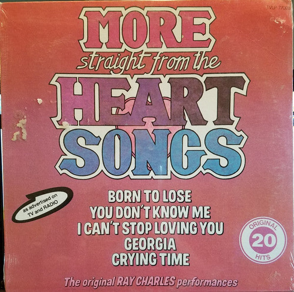 Ray Charles : More Straight From The Heart Songs (LP, Comp)