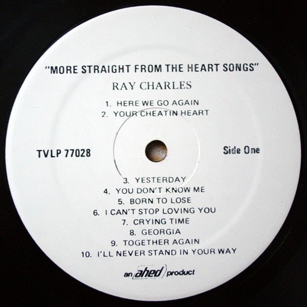 Ray Charles : More Straight From The Heart Songs (LP, Comp)