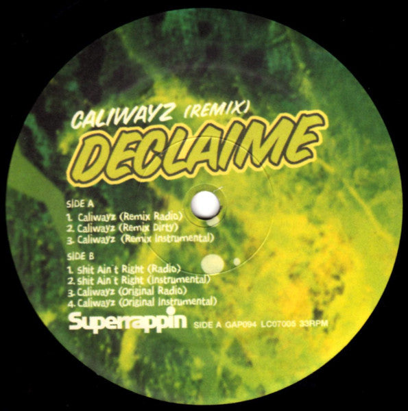 Declaime : Caliwayz (Remix) (12")