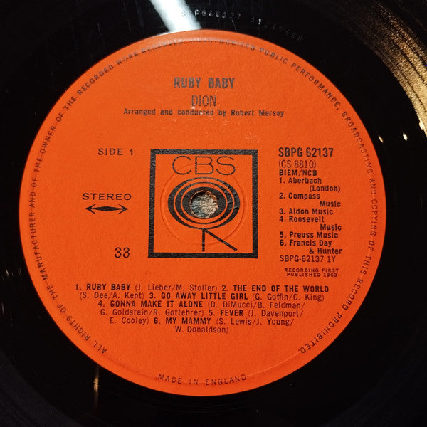 Dion (3) : Ruby Baby (LP, Album)