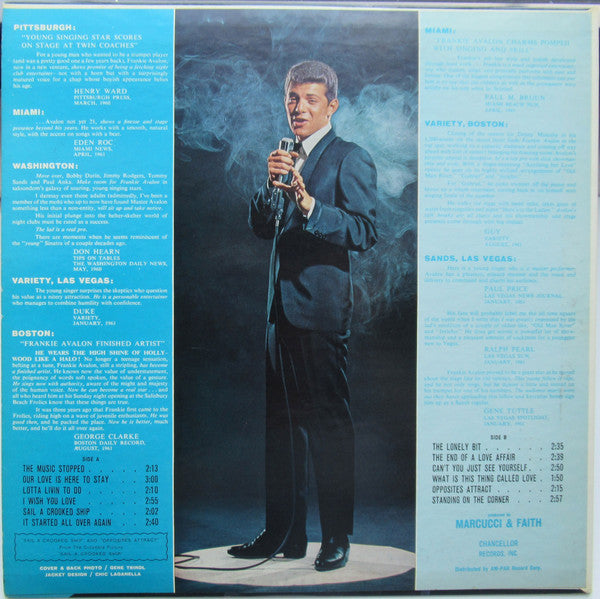 Frankie Avalon : ... And Now About Mr. Avalon (LP, Album, Mono)