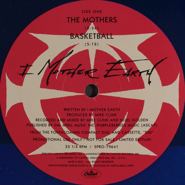 I Mother Earth : Untitled (10", Ltd, Promo, Blu)