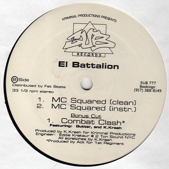 The Arsonists / Anomolies / El Battalion : Blacklisted / MC Squared (12")