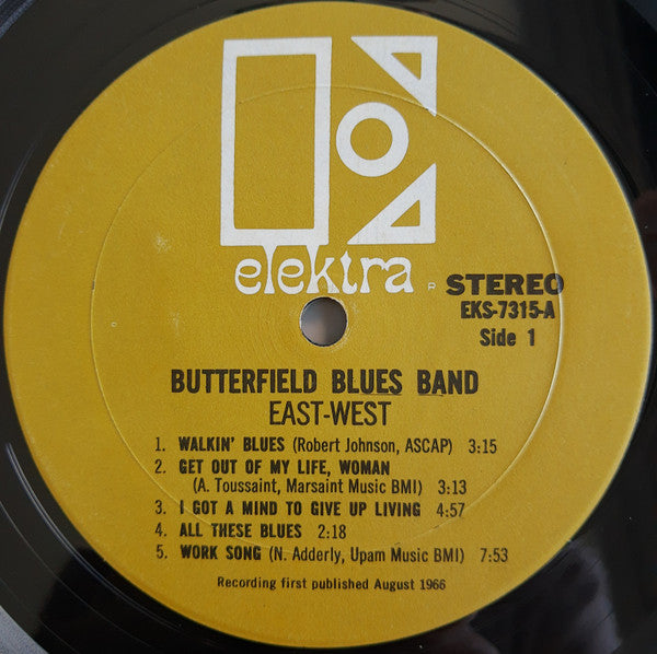 The Paul Butterfield Blues Band : East-West (LP, Album, Mon)