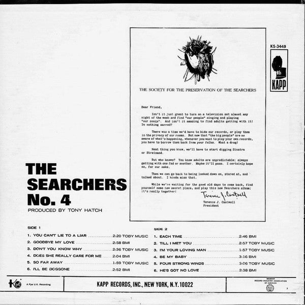The Searchers : No. 4 (LP, Album)