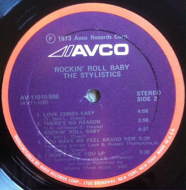 The Stylistics : Rockin' Roll Baby (LP, Album)