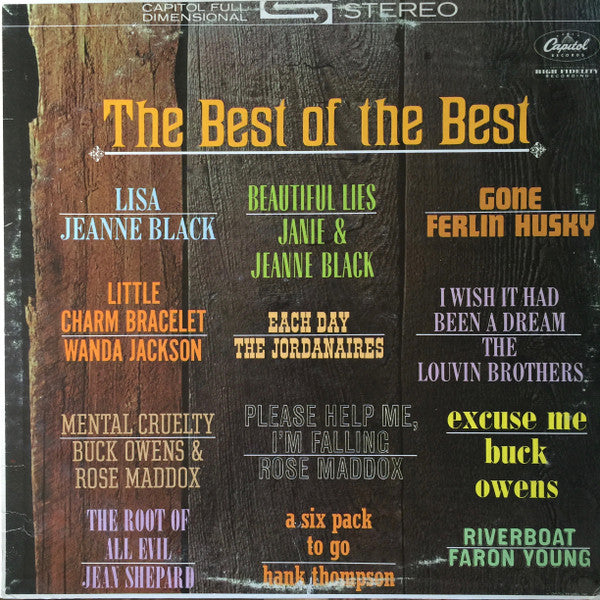 Various : The Best Of The Best (LP, Comp)