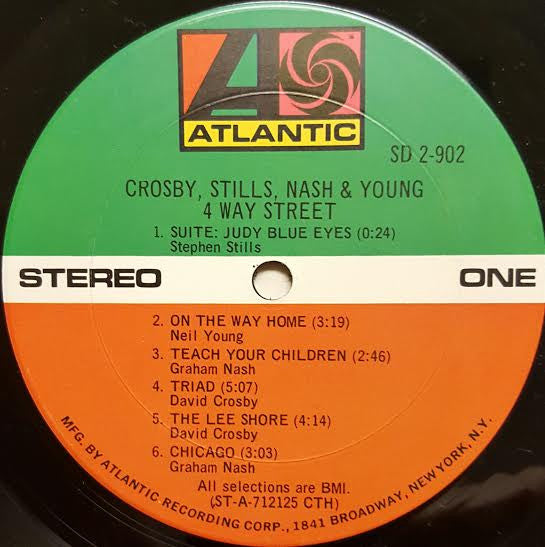 Crosby, Stills, Nash & Young : 4 Way Street (2xLP, Album, Club, CTH)