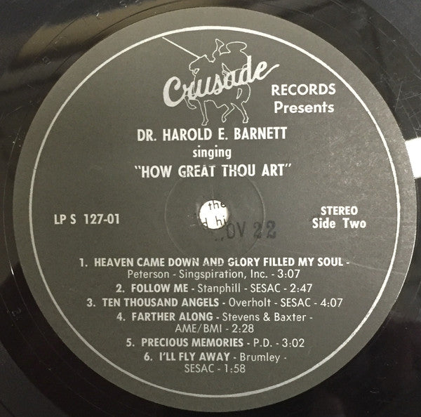 Dr. Harold E. Barnett : How Great Thou Art (LP)