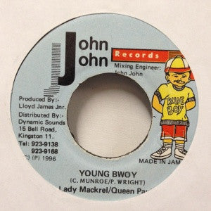 Lady Mackerel / Queen Paula : Young Bwoy (7")