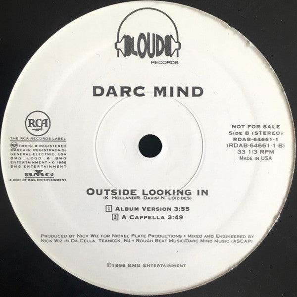Darc Mind : Outside Looking In (12", Promo)
