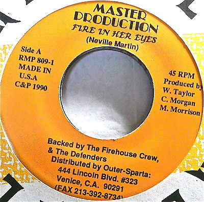 Neville Martin (2) : Fire In Her Eyes (7")