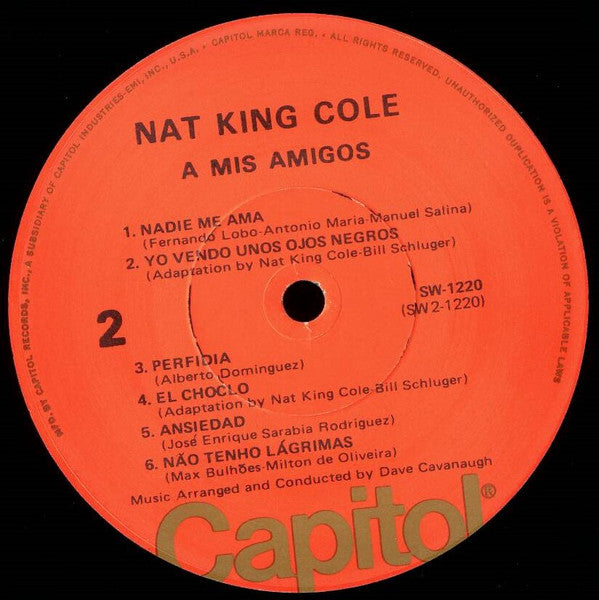 Nat King Cole : A Mis Amigos (LP, Album, RE)
