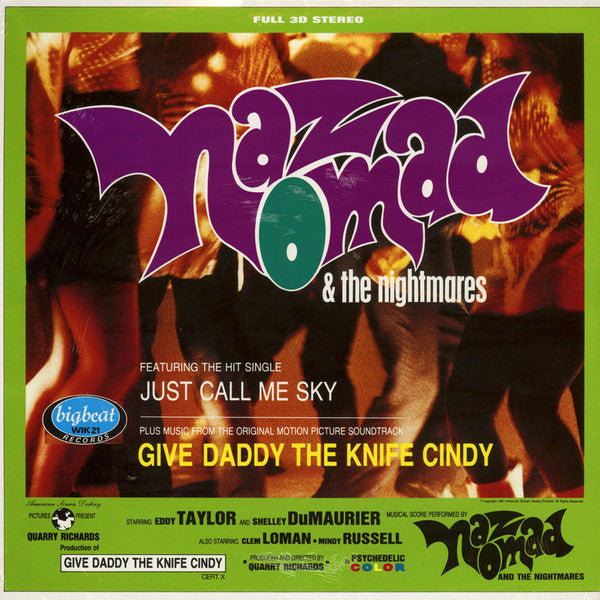 Naz Nomad And The Nightmares : Give Daddy The Knife Cindy (LP, Album, RE, Pur)