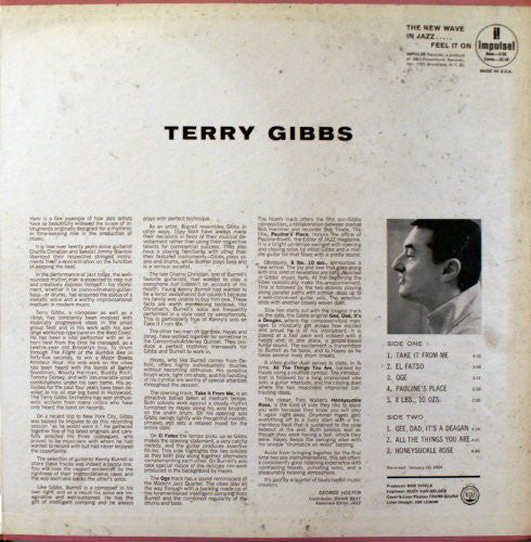 Terry Gibbs Quartet : Take It From Me (LP, Album, RE, RP)