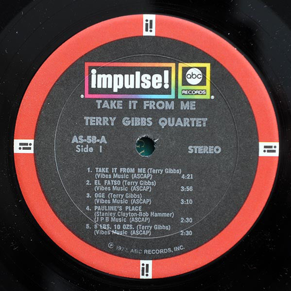 Terry Gibbs Quartet : Take It From Me (LP, Album, RE, RP)