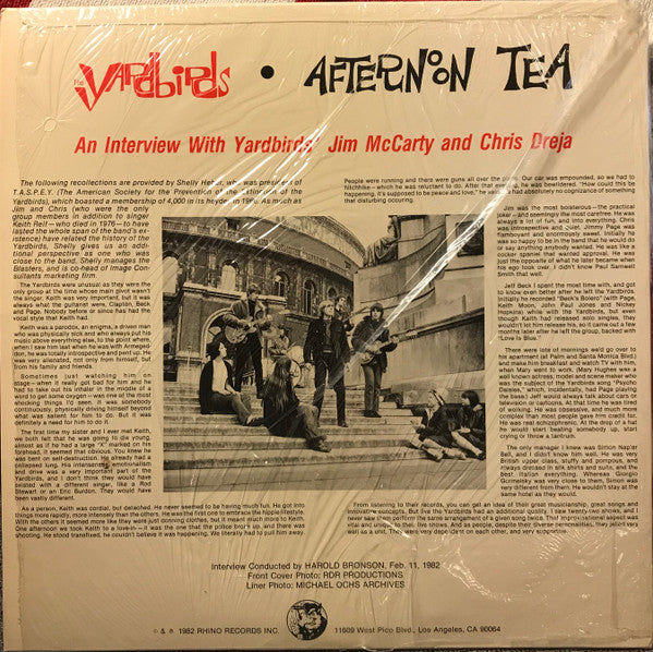 The Yardbirds : Afternoon Tea (LP, Pic)