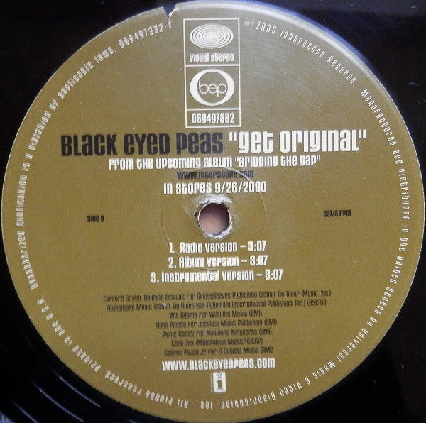 Black Eyed Peas : BEP Empire / Get Original (12")