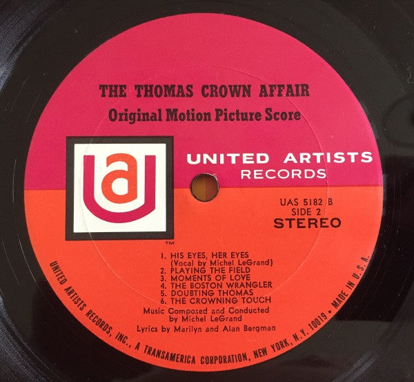 Michel Legrand : The Thomas Crown Affair (Original Motion Picture Score) (LP, Album)