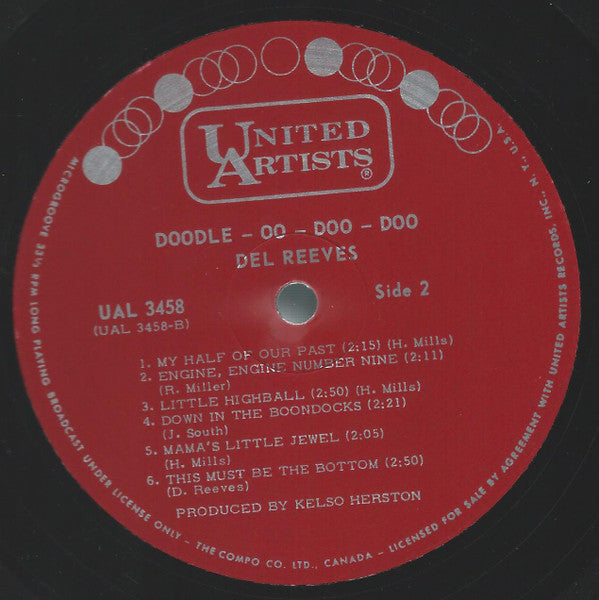 Del Reeves : Doodle-Oo-Doo-Doo (LP, Mono)