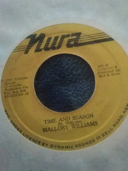 Mallory Williams : Time And Season (7", Single)