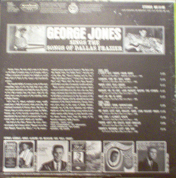 George Jones (2) : Sings The Songs Of Dallas Frazier (LP)
