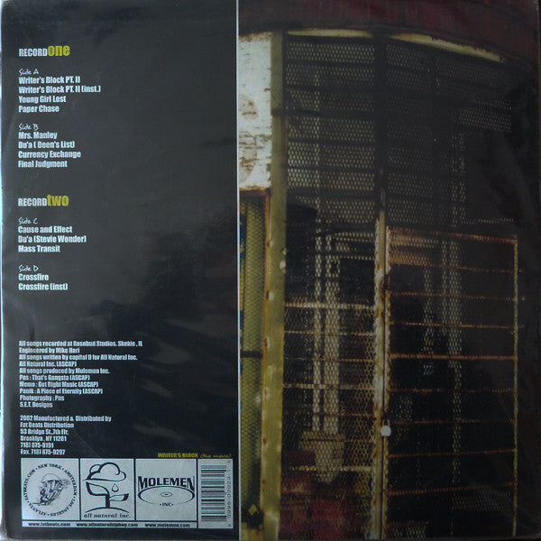 Capital D & Molemen : Writer's Block (The Movie) (2xLP, Album)