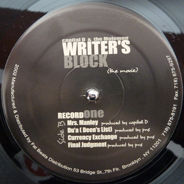 Capital D & Molemen : Writer's Block (The Movie) (2xLP, Album)