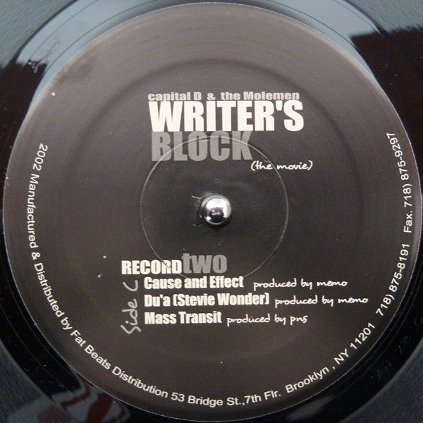 Capital D & Molemen : Writer's Block (The Movie) (2xLP, Album)