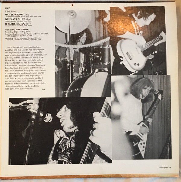 Savoy Brown : Blue Matter (LP, Album, Ter)